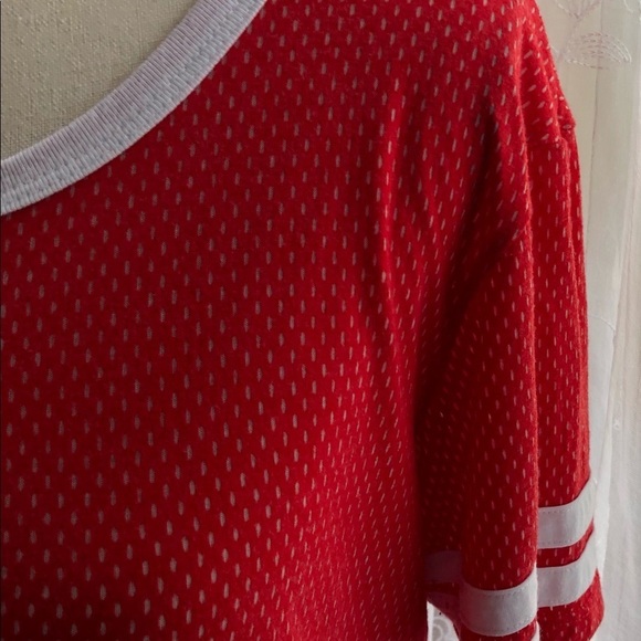 DISNEY MINNIE MOUSE XL red ringer t-shirt vintage - Picture 3 of 6